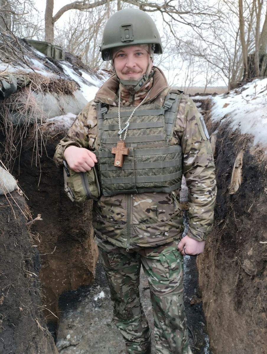 Военный священник Михаил Францев на позициях в зоне проведения СВО